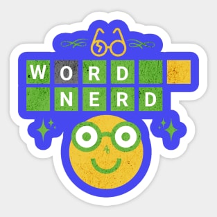 Wordle Word Nerd Sticker